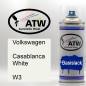 Preview: Volkswagen, Casablanca White, W3: 400ml Sprühdose, von ATW Autoteile West.